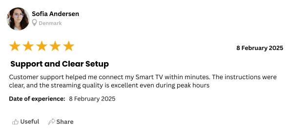 Germany IPTV setup example using WorldIPTV for Smart TV streaming.